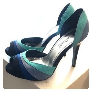 Peep toe heels